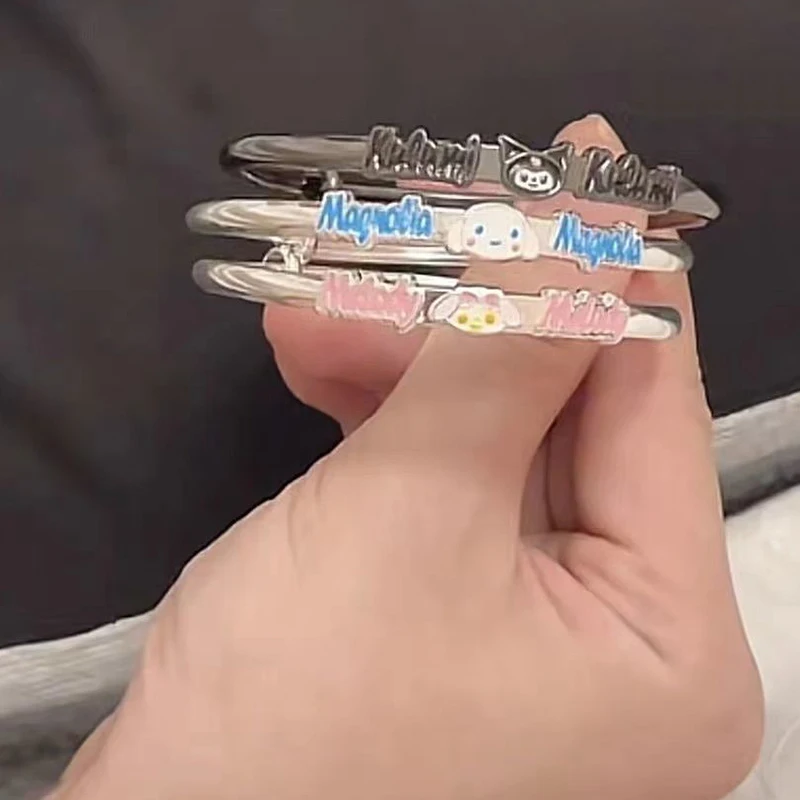 

Браслеты из аниме Kawaii Silver Стразы женские ювелирные изделия аксессуары Подарки