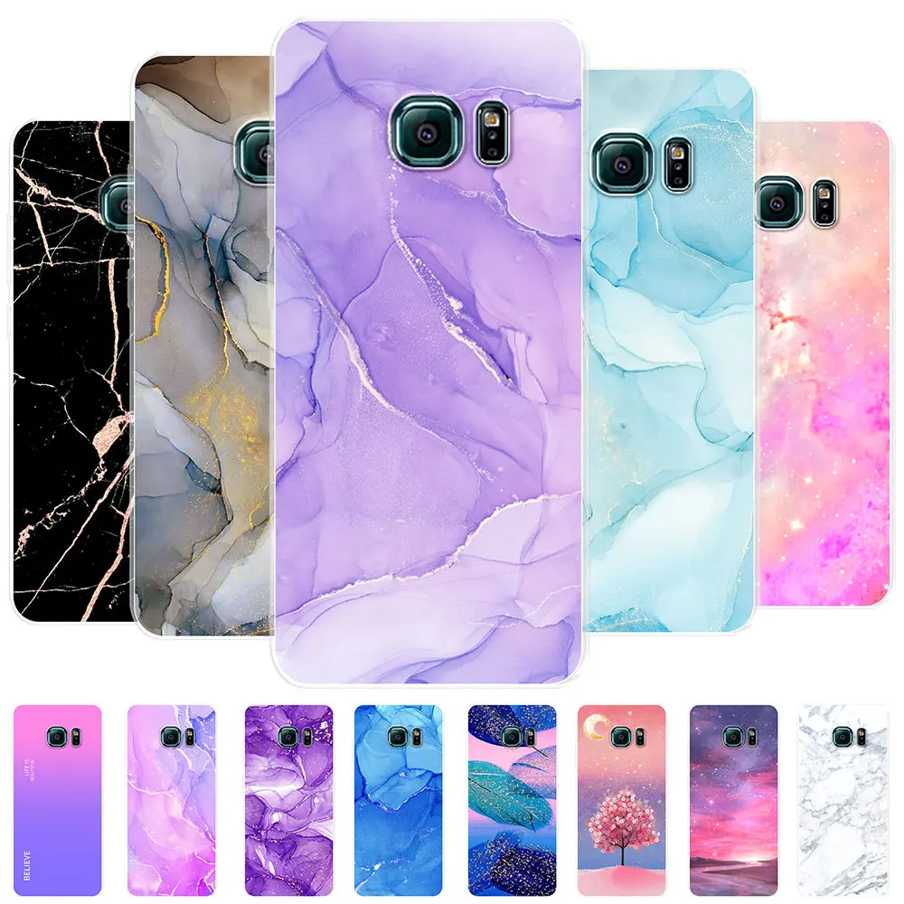 Per Samsung S6 Cover Cover Fashion Back Case Per Samsung Galaxy S6 Edge Silicone Soft Bumper Per Samsung S6 Edge Plus Funda Coque