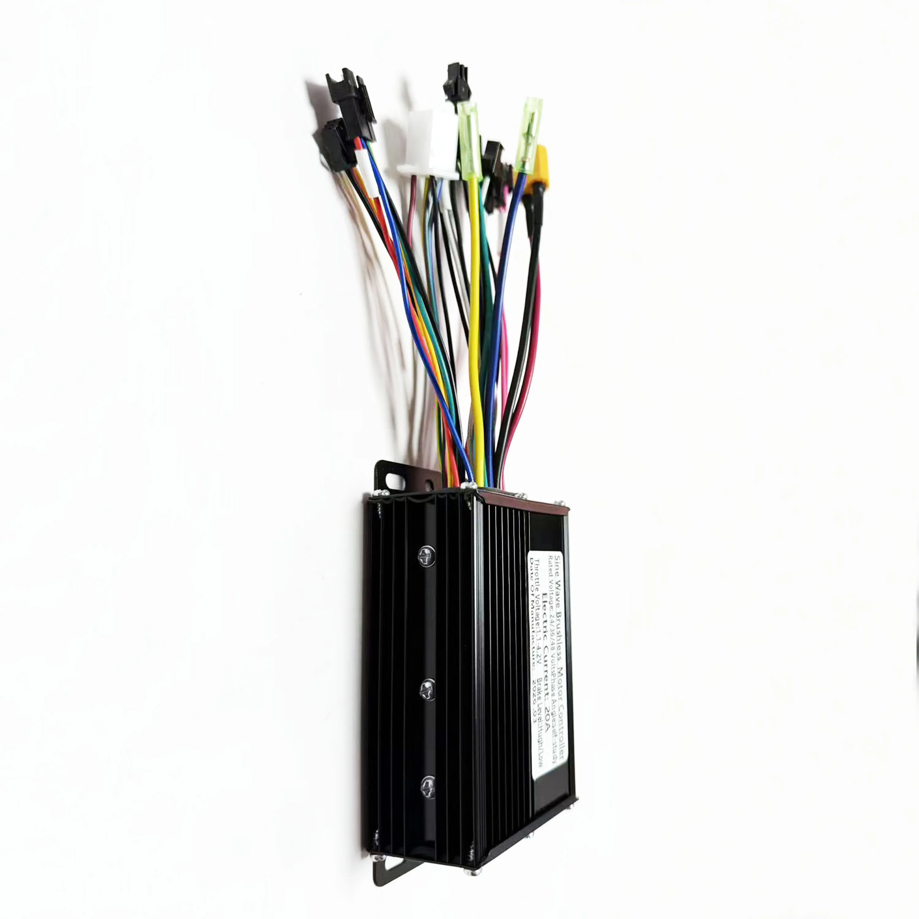 24V/36V/48V 20A 정현파 브러시리스 모터 컨트롤러 350W/500W (UART No.2 프로토콜 S866 TF-100 SW900 계기판 e-스쿠터용)
