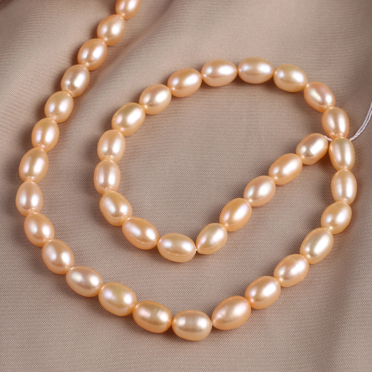 Natural Freshwater Pearl Rice Beads AAA Grade High Quality 36cm Loose Beads for DIY Women Necklace Bracelet Jewelry Making 8-9mm