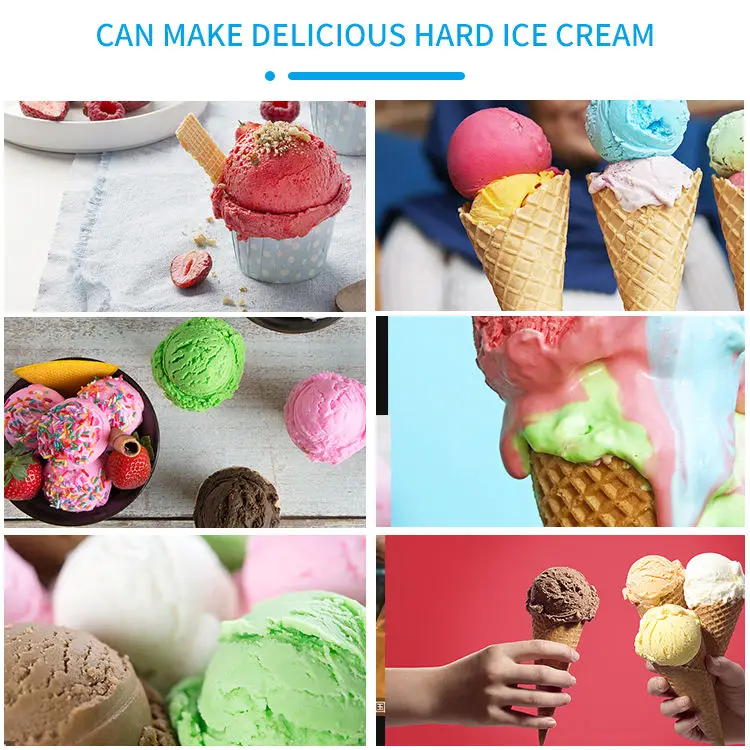 Mini Countertop Batch Freezer Commercial Italian Gelato Hard Ice Cream Maker Machine Making