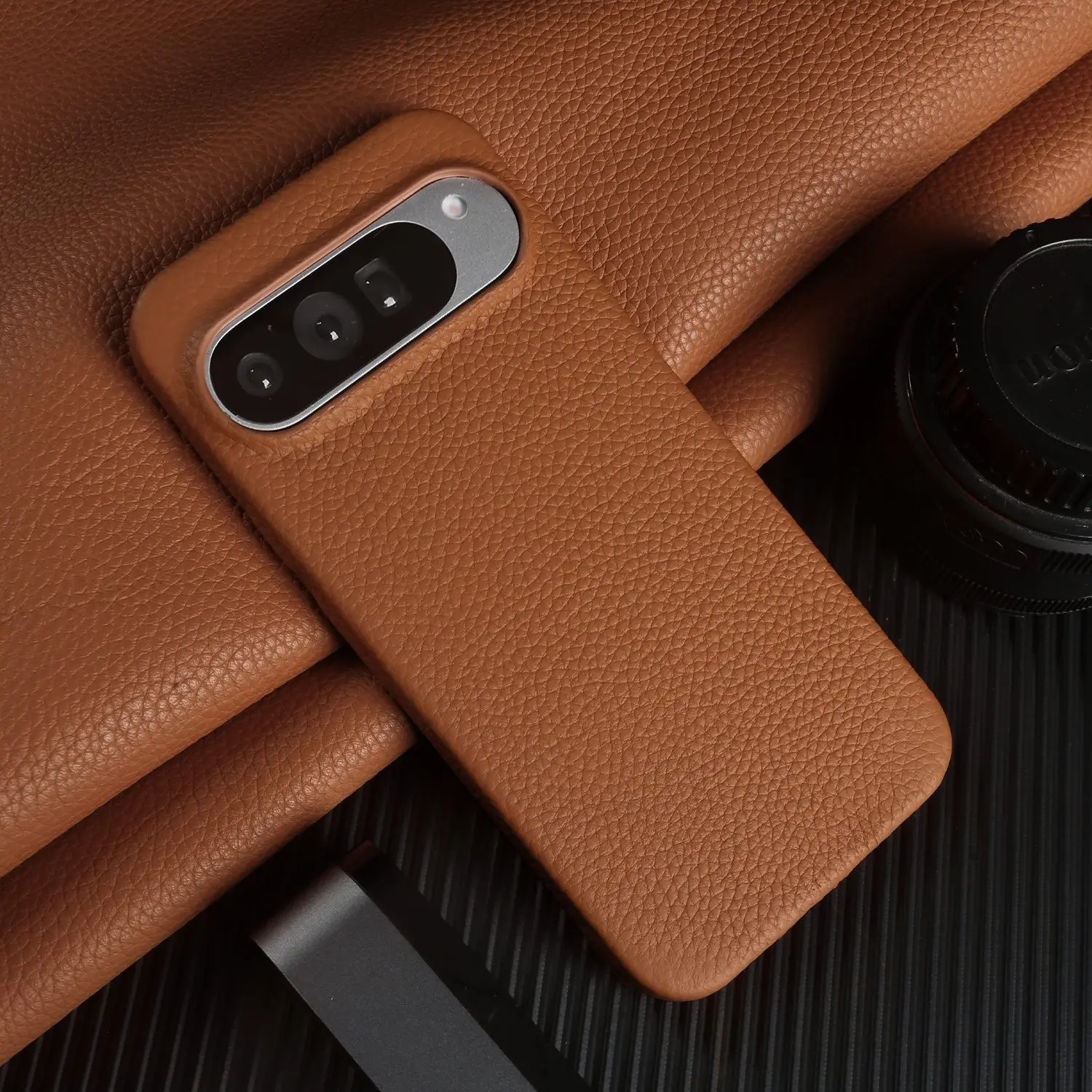 Luxury Magnetic Genuine Leather Case – Premium Shockproof Back Cover with Full Protection and MagSafe Compatibility