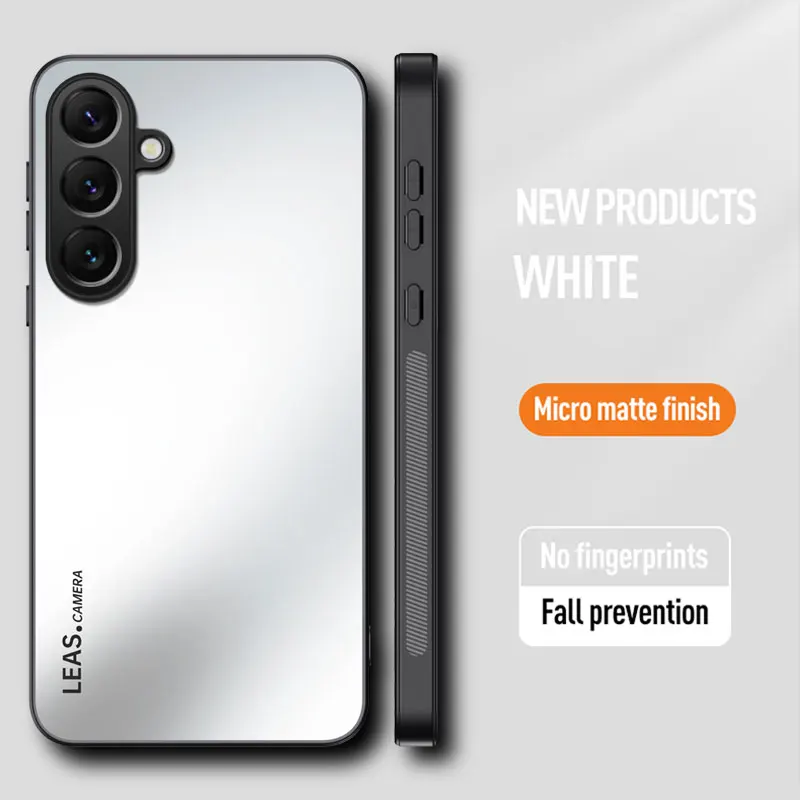 Mattierte Hülle für Samsung S25 Edge S24 S23 S22 S21 S25 Plus FE Note 20 Ultra, blendender Silikonschutz, harte Handyhülle – Detail 20