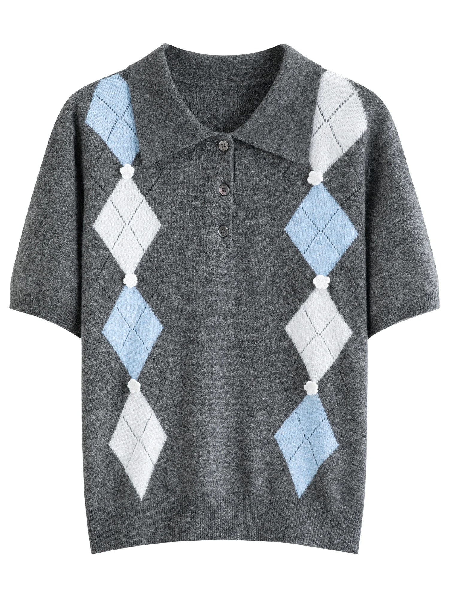 FSLE متقلب قصيرة الأكمام محبوك قمم تي شيرت للنساء...