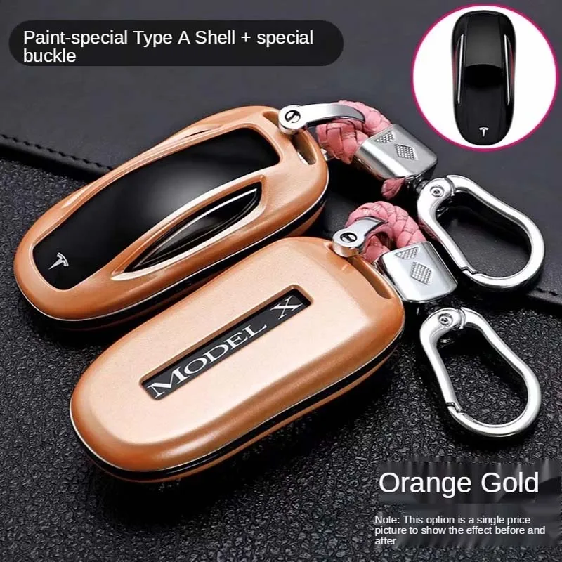 Custodia per chiave Auto in fibra di carbonio Shell per Tesla Model X Y Holder telecomando Fob portachiavi ABS accessori Auto protettivi - Sdb18b9f8481a41aba8006c92d6873aaeD