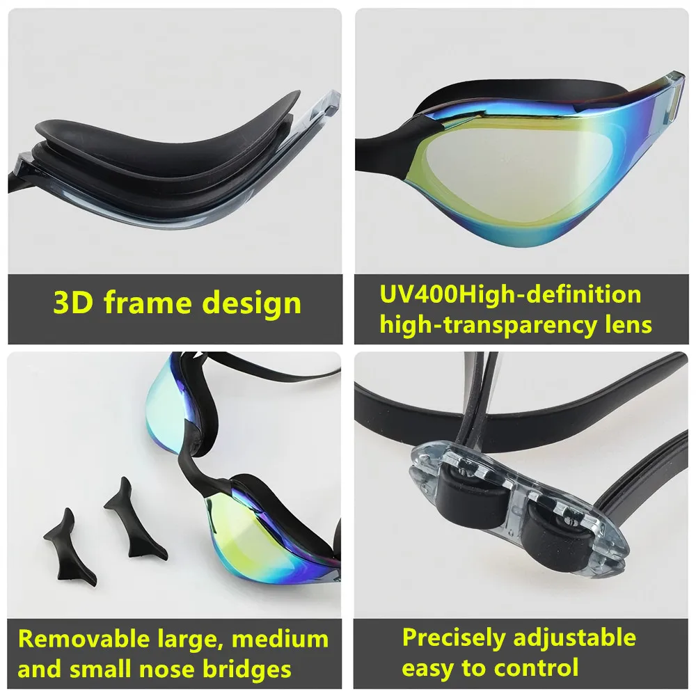 ARENA waterproof and anti fog racing professional high-definition swimming goggles UV400 competition training swimming equipment 5