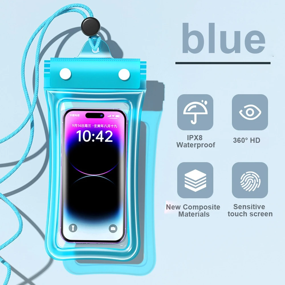 ตัวเลือกสินค้า กระเป๋าใส่สมาร์ทโฟนกันน้ำ ป้องกันน้ำได้ 100% สำหรับ iPhone Huawei Xiaomi Samsung