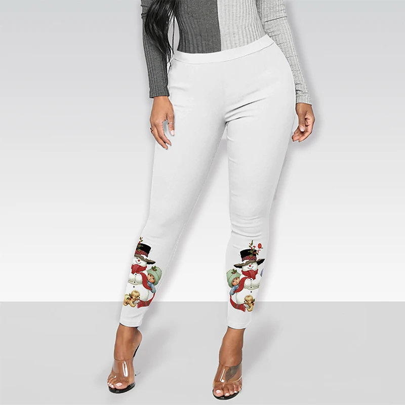 Impressão dos Desenhos Natal Couture Mulher Levanta Bunda Sexy Legging Tema Animados Bonito Leggings Femme Magro Calças Elásticas Ginásio Fitness 9 Computers & Electronics