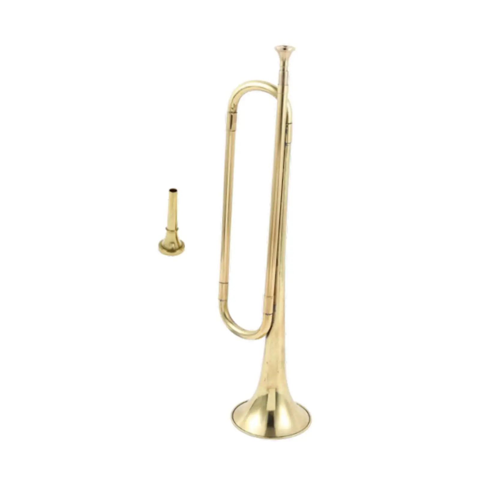 C Flat Bugle Brass Bugle with Mouthpiece Professional Musical Instrument