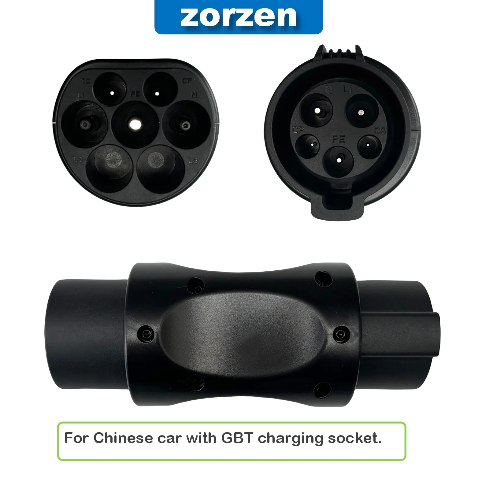 Type1 Om Gbt Adapter 32A Type 1 J1772 Lader Adapter Voor Chinese Versie Elektrische Auto Met Gb/T Opladen socket
