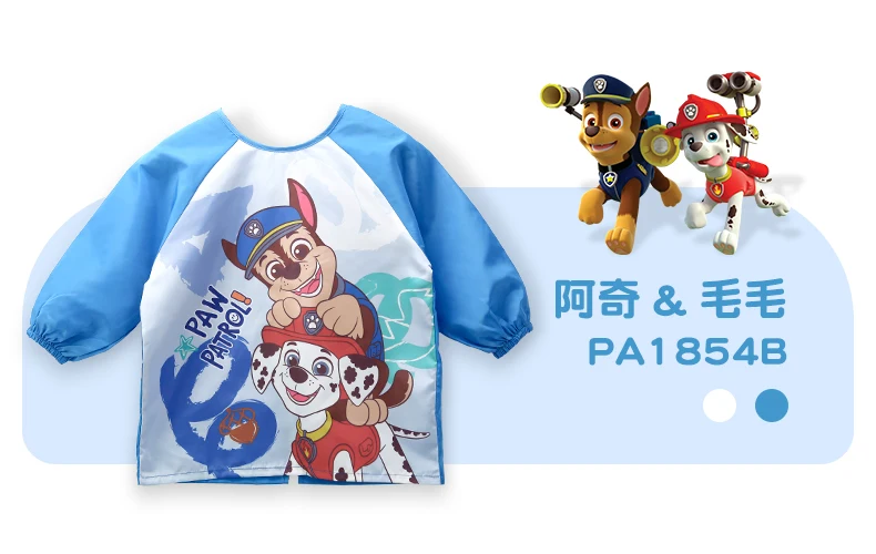 1PC Echte Paw Patrol Wasserdichte Essen Kittel Infant Kleinkind Baby Cartoon Langarm Kunst Schürze Fütterung Lätzchen für Jungen mädchen – Detail 15