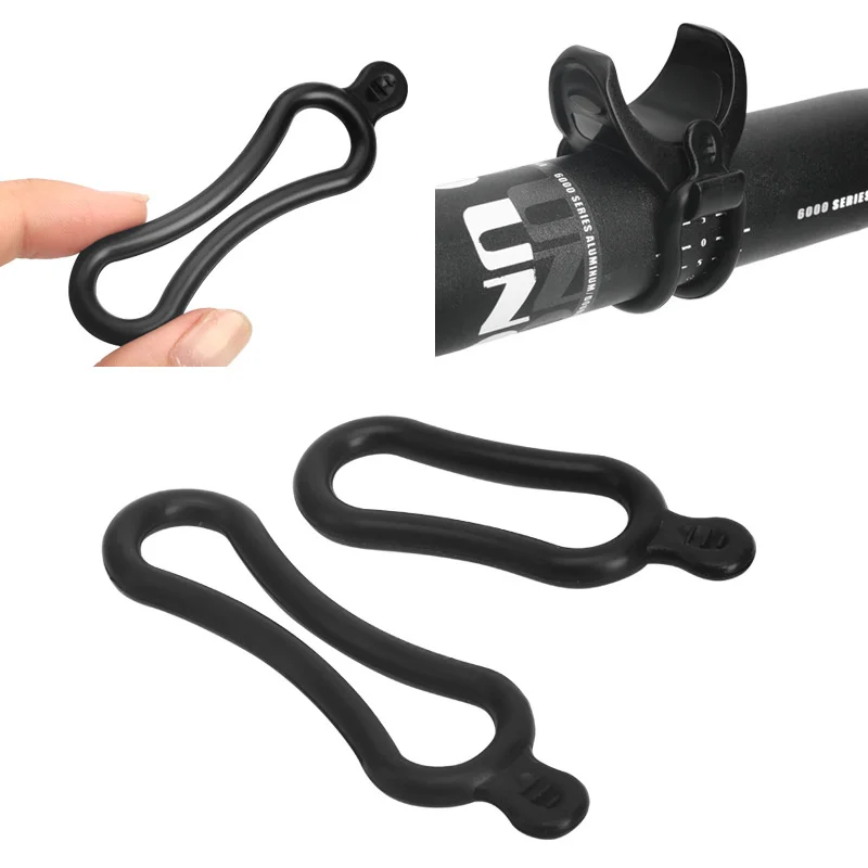 5Pcs Bike Rubber Mount Band Bicycle Headlight Rear Lamp T6 L2 Q5 Handlebar LED Torch Holder Install Parts Light Strap