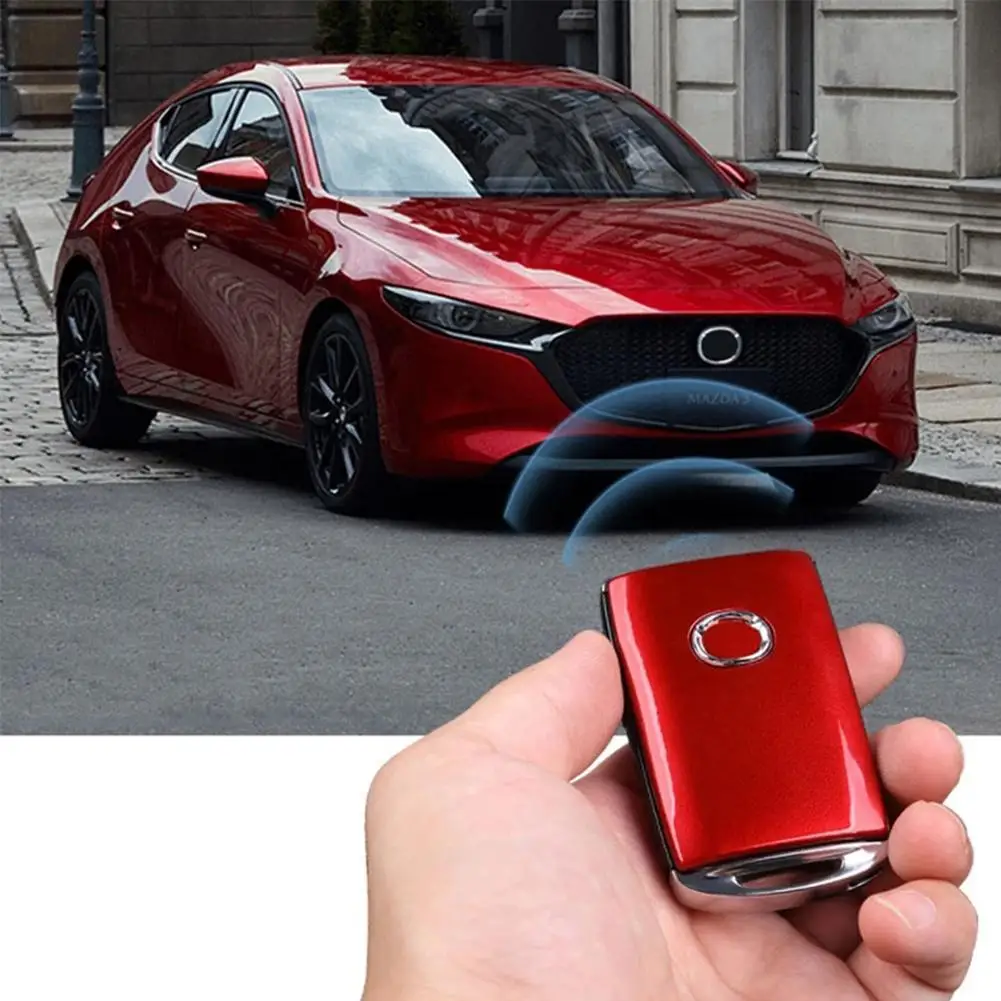 Key Case Cover Car ABS Plastic Protector Shell Replacement Accessories For Mazda 3 Axela BP CX-30