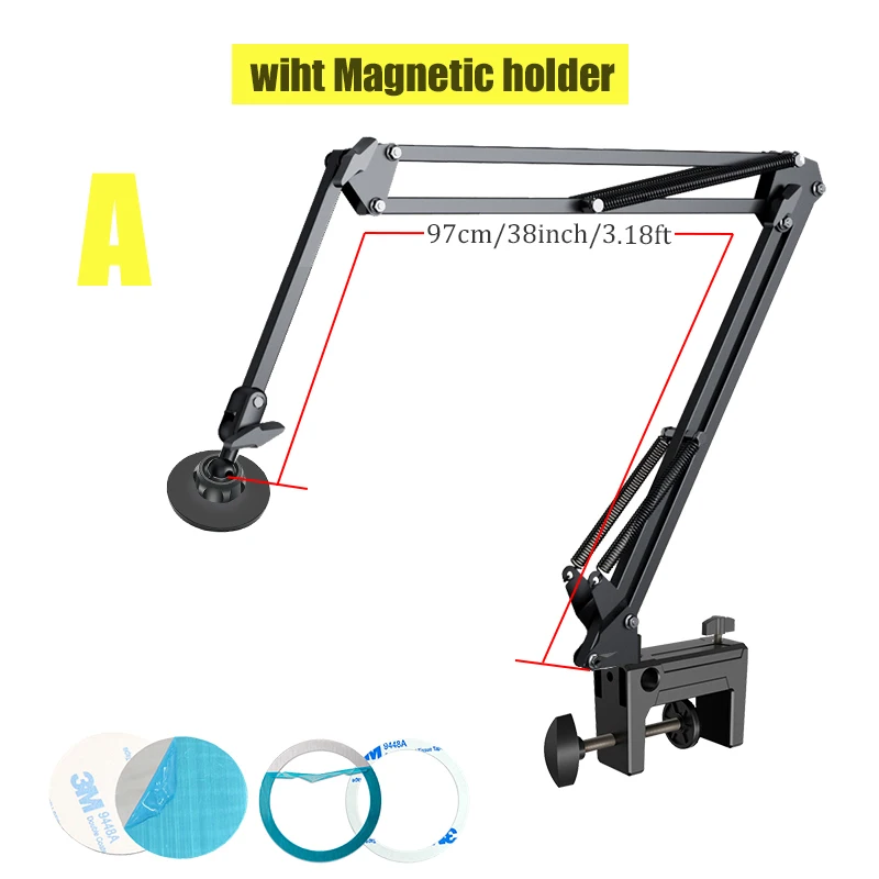 BFOLLOW حامل قوس كسول لمكتب السرير مع حامل الهاتف...