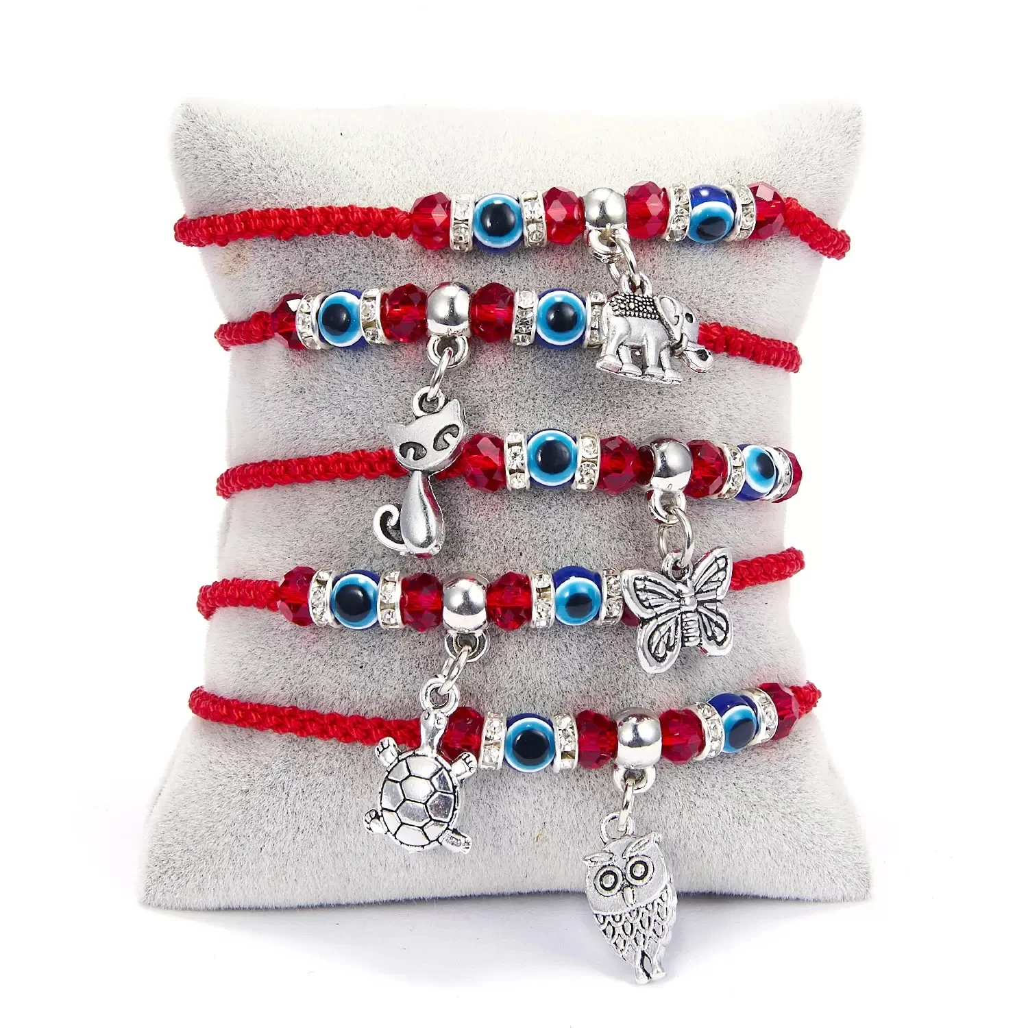 Lucky Eye Blue Evil Eye Charms Bracciale Red String Thread Rope Coppia Braccialetti Dell'Amicizia Donna Uomo Handmade Wish Jewelry