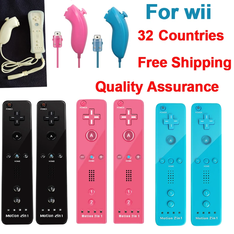 ForNintendoWiiWirelessGamepadControllerRemoteNunchuckVibrate