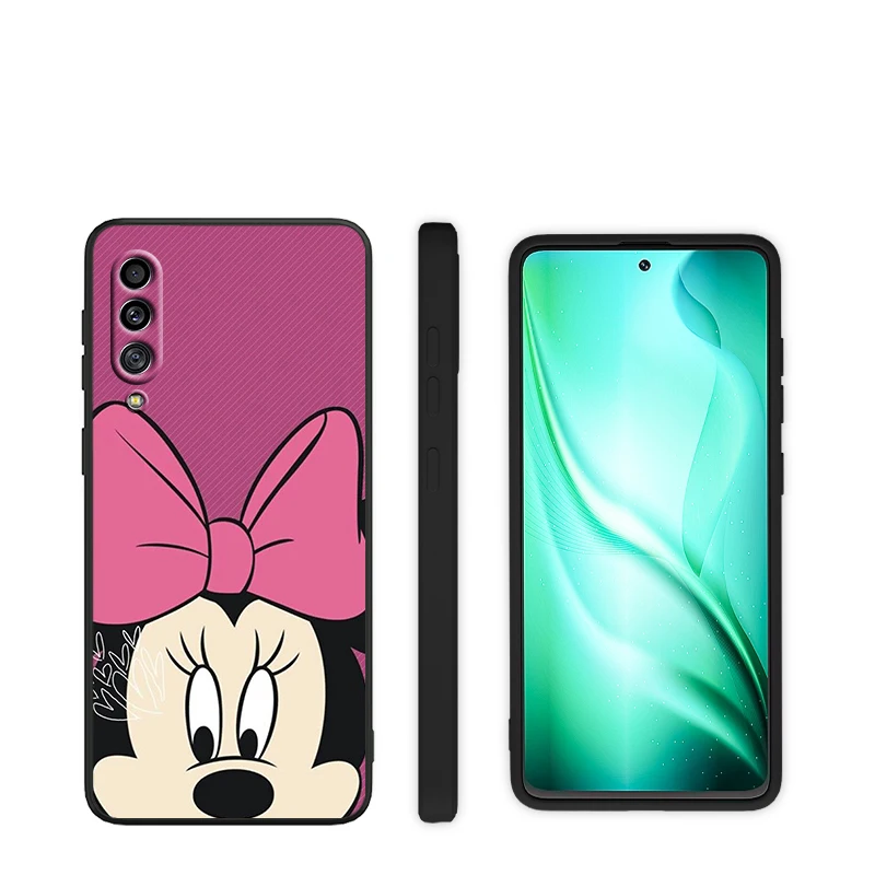 silicone cover with s pen Chuột Mickey Dành Cho Samsung Galaxy Samsung Galaxy A90 A80 A70 S A60 A50S A30 S A40 S A2 A20E A20 S A10S a10 E Đen Ốp Lưng Điện Thoại silicone case for samsung