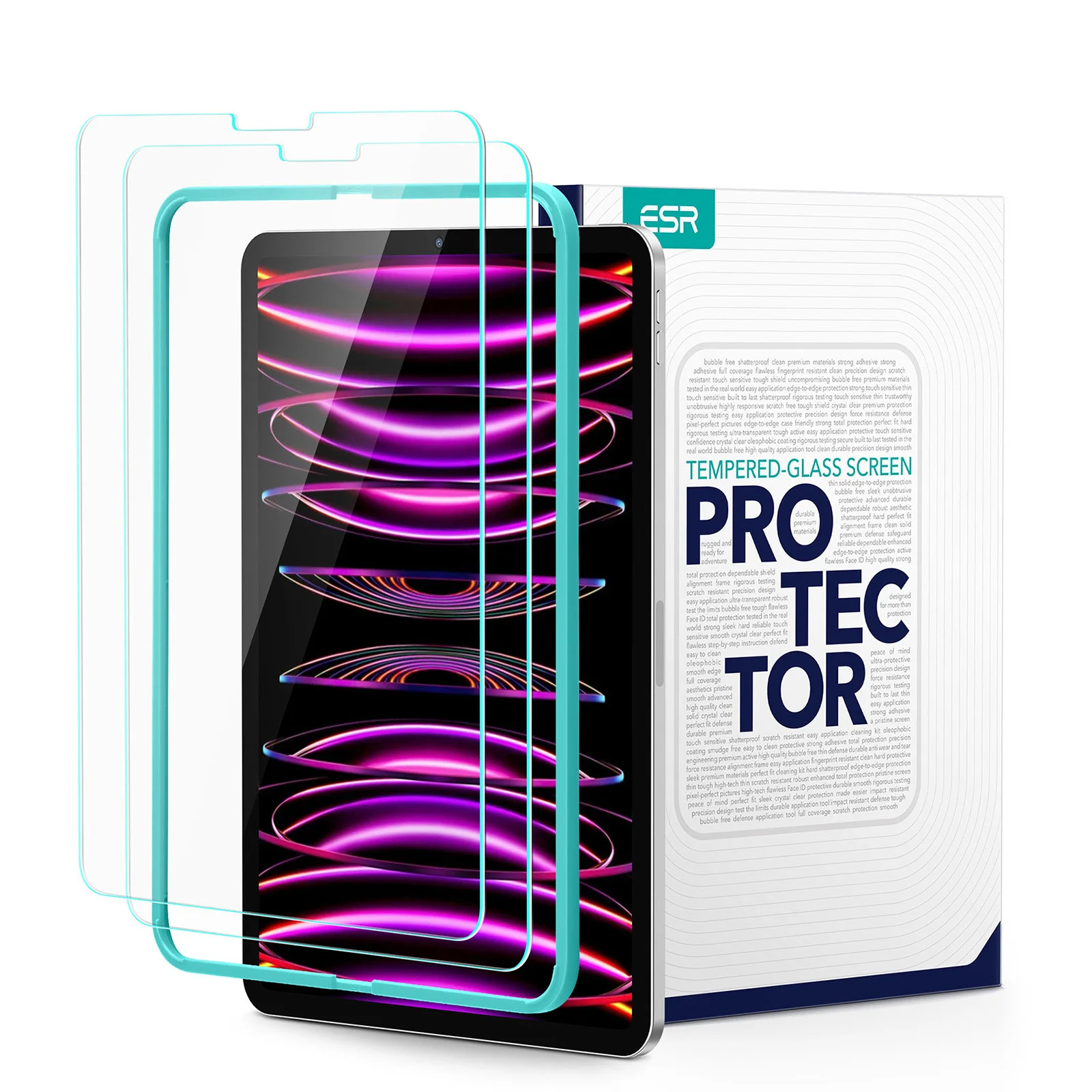ESR iPad Pro 12.9 Screen Protector for Tempered Glass HD Clarity Film with Alignment Frame 12 Sdb1982d238a94959a187f7aa5633be2f7