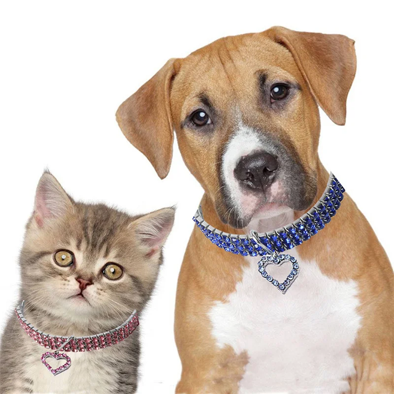 Dog Collars Bling Rhinestone Pet Crystal Diamond Collar Leashes Necklace For Dogs Cats Pet Supplies