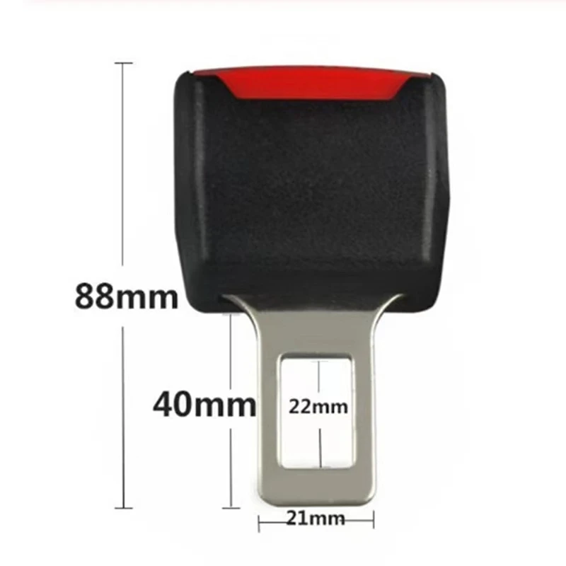 1Pc/2Pcs Car Seat Belt Clip Extender Safety Seatbelt Lock Buckle Plug Thick Insert Socket Extender Safety Buckle Car Accessories 6
