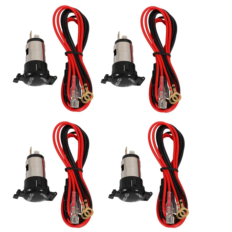 

4 шт., универсальный адаптер для автомобильного прикуривателя, 12-24 В, 120 Вт