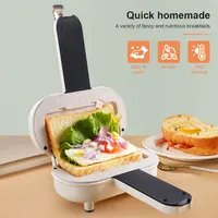 Sandwich Maker Bread Hot Dog Toaster Double Sided Panini Press Non Stick Sandwich Making Machine for Home Kitchen 2