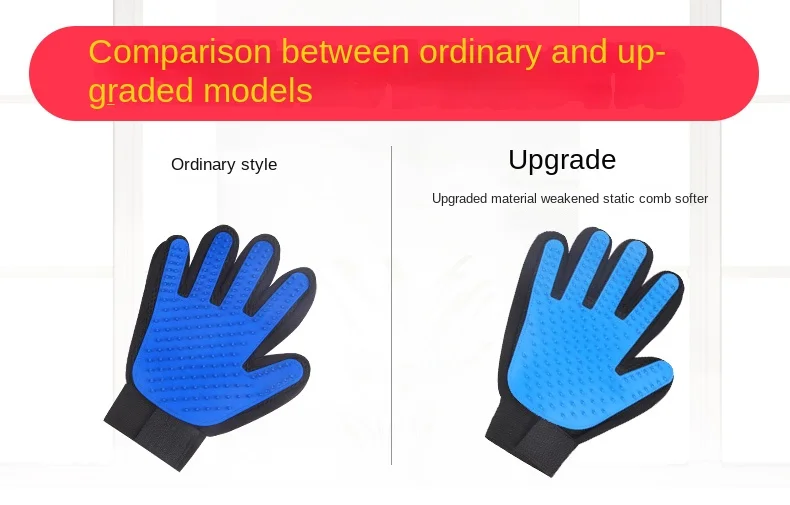 Title 10, Pet Hair Remover Gloves, Silicone Hair Sticking...
