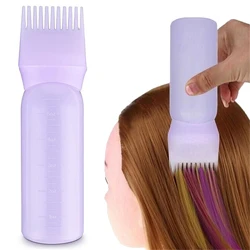 Multicolor Plastic Hair Dye Refillable Bottle Applicator Comb Dispensing Salon Hair Coloring Hairdressing Styling Tool
