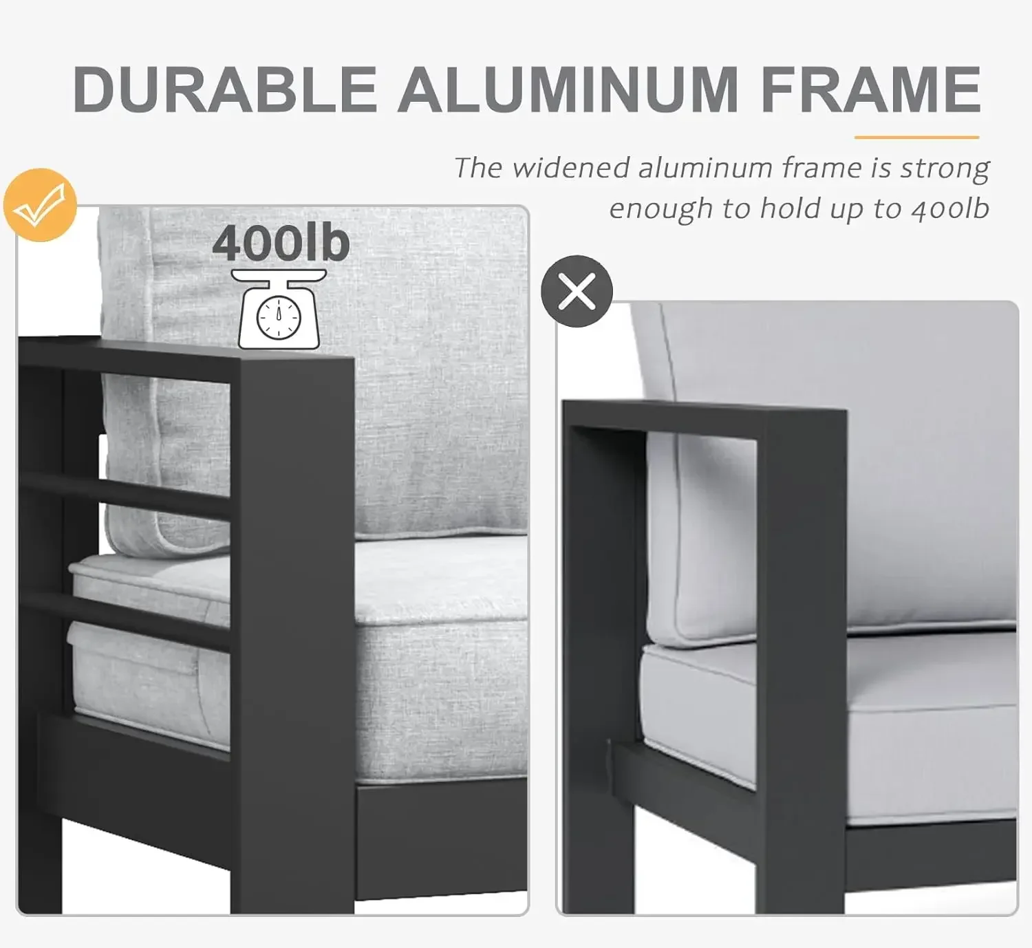 10 DIFFERENT Aluminum Furniture Set with Fire Pit Table 5