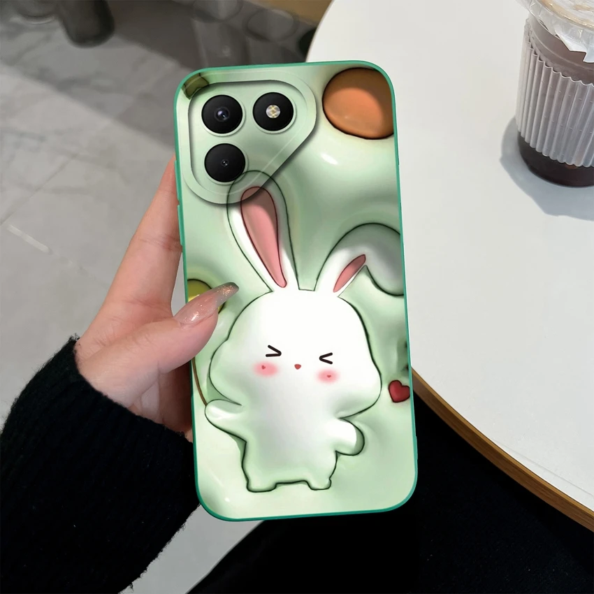 Fashion Astronaut Patterns Liquid Silicone Dustproof Phone Case