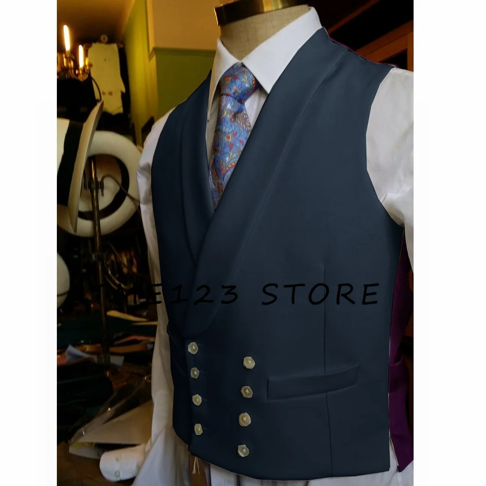 Men's Waistcoat Men Vest New Men's Vest Business Casual Double Breasted Sleeveless Vest Vests Man Offer Suits Suit Male Summer
