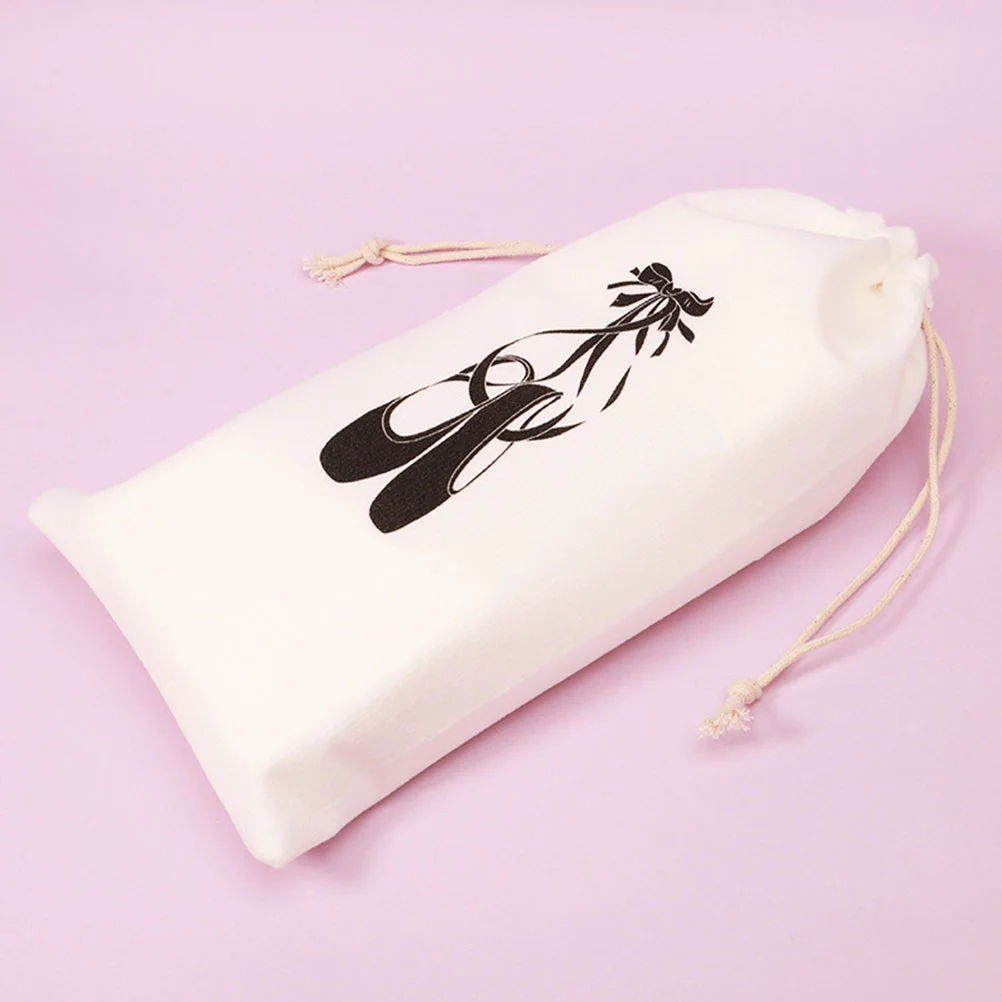 

4 Pcs Ballet Shoes for Girls Carrier Bags Storage Pouches Soft-soled Drawstring Cloth Dance Travel