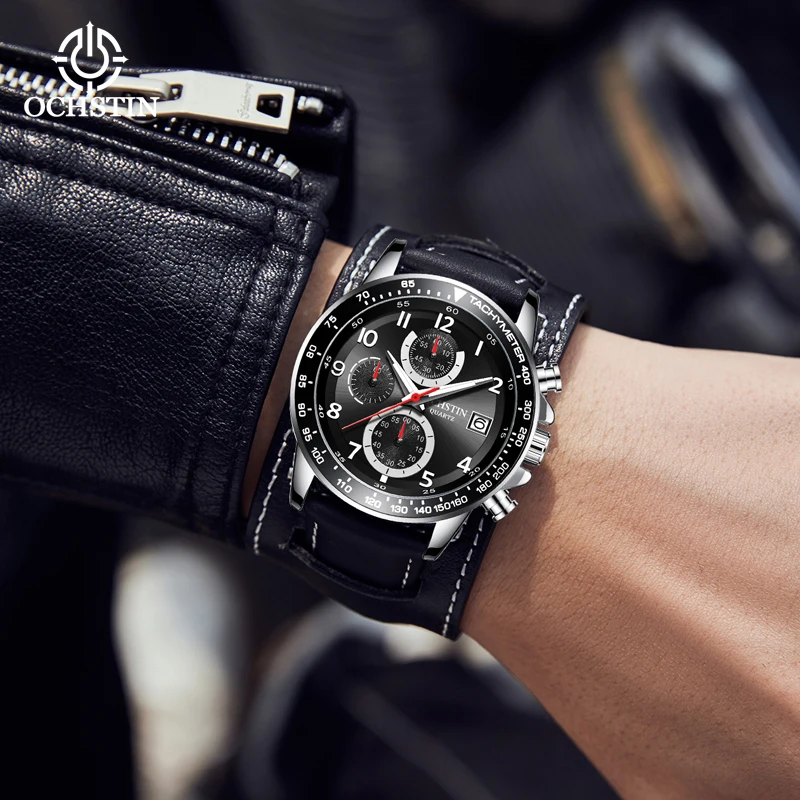 Ochstin's New Simple and Comfortable Wind Multi functional Quartz Movement Craftsmanship Series 2024 Men's Quartz Watch