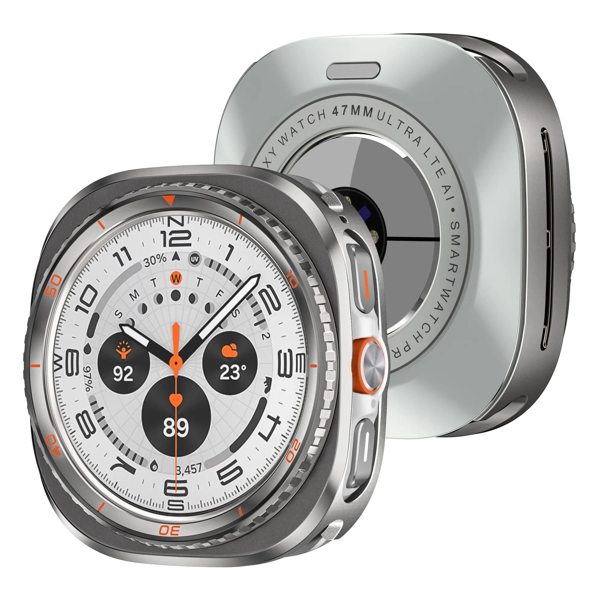 Premium Alloy Metal Watch Case - Sleek Protector Frame Cover