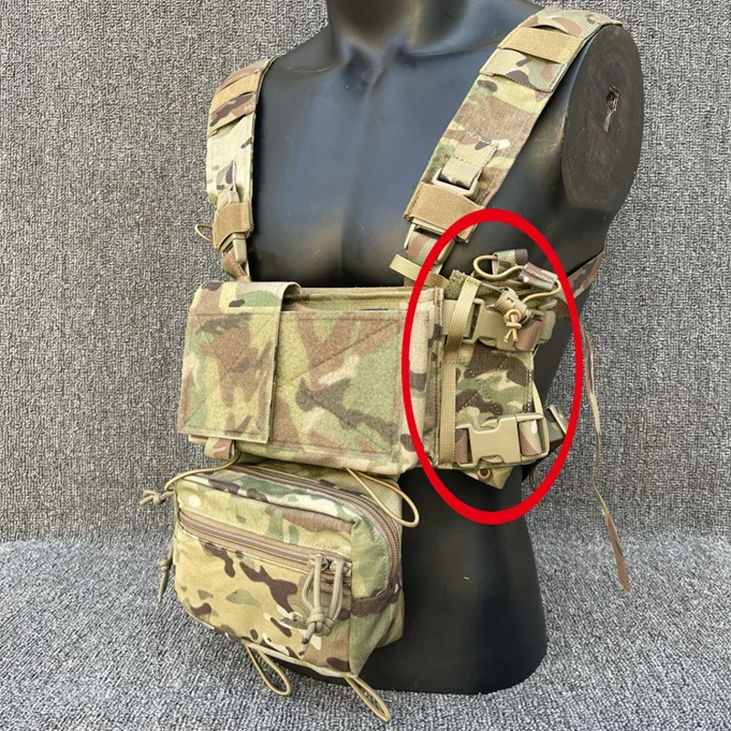 전술 라디오 매거진 파우치 섀시 마이크로 파이트 익스팬더 윙 스토리지, MK3 MK4 멀티캠 체스트 리그 맥 파우치 플레이트