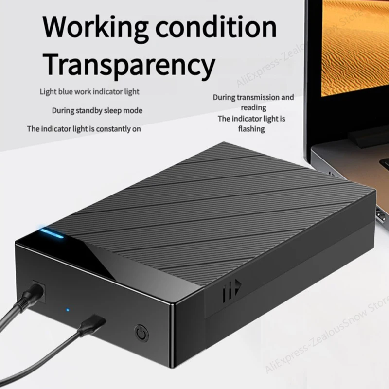 KEBIDUMEI 3.5인치 2.5인치 하드 디스크 인클로저 SATA HDD 인클로저 5Gbps 외장 HDD 박스 PC 맥북 노트북 HD 디스크 저장 박스