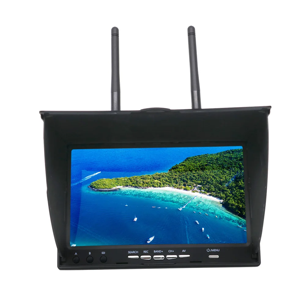 Moniteur FPV 7 pouces 5.8G 40CH avec DVR intégré - Eachine LCD5802D