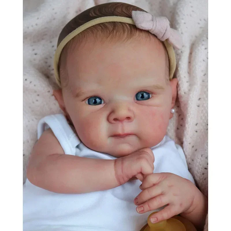 45cm Newborn Baby Full Body Vinyl Silicone Bettie Lifelike Baby Multiple Layers Painting 3D Skin with Visible Veins 2