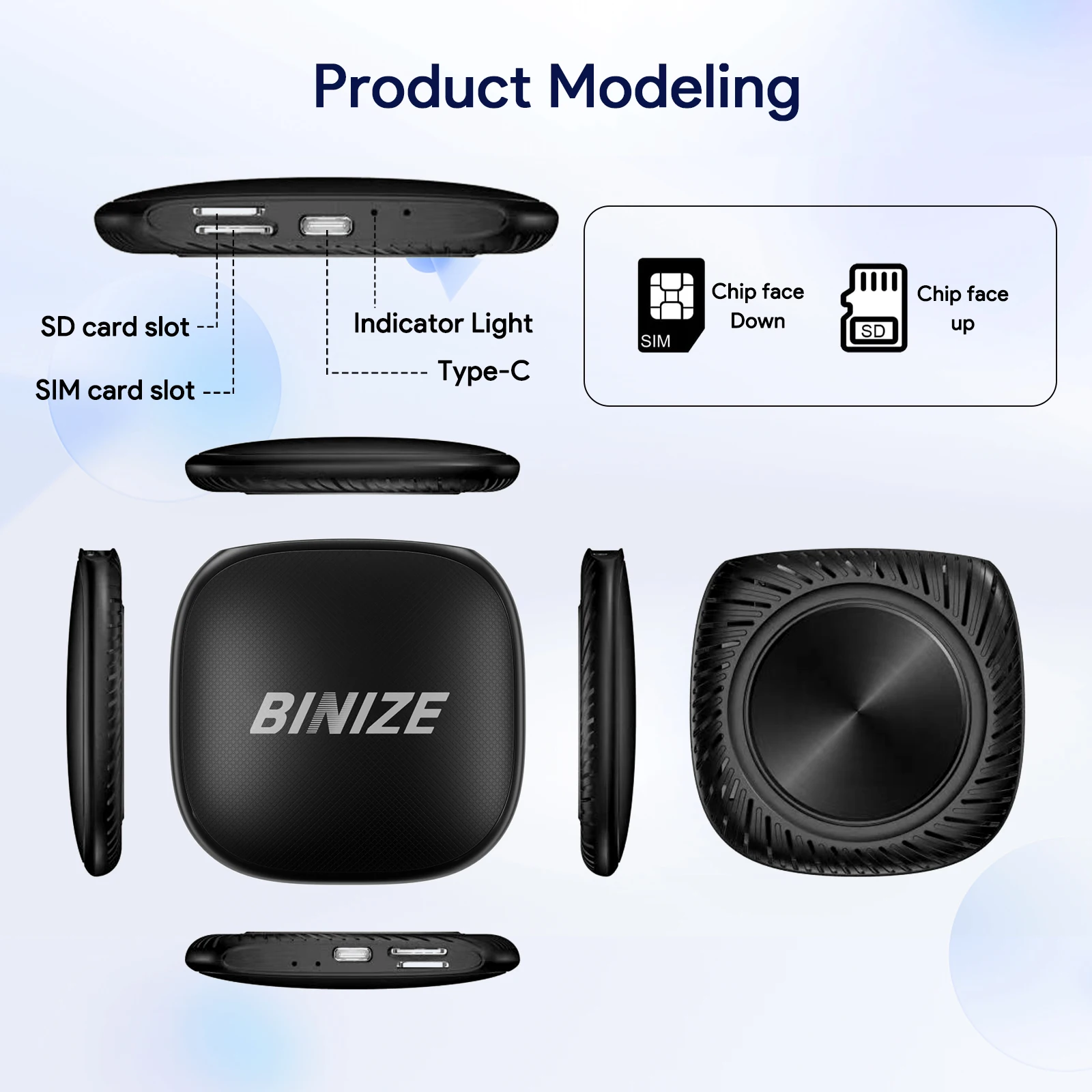 Binize Android 13 CarPlay AI Box - Wireless Adapter For Cars With Factory Wired CarPlay/Android Auto