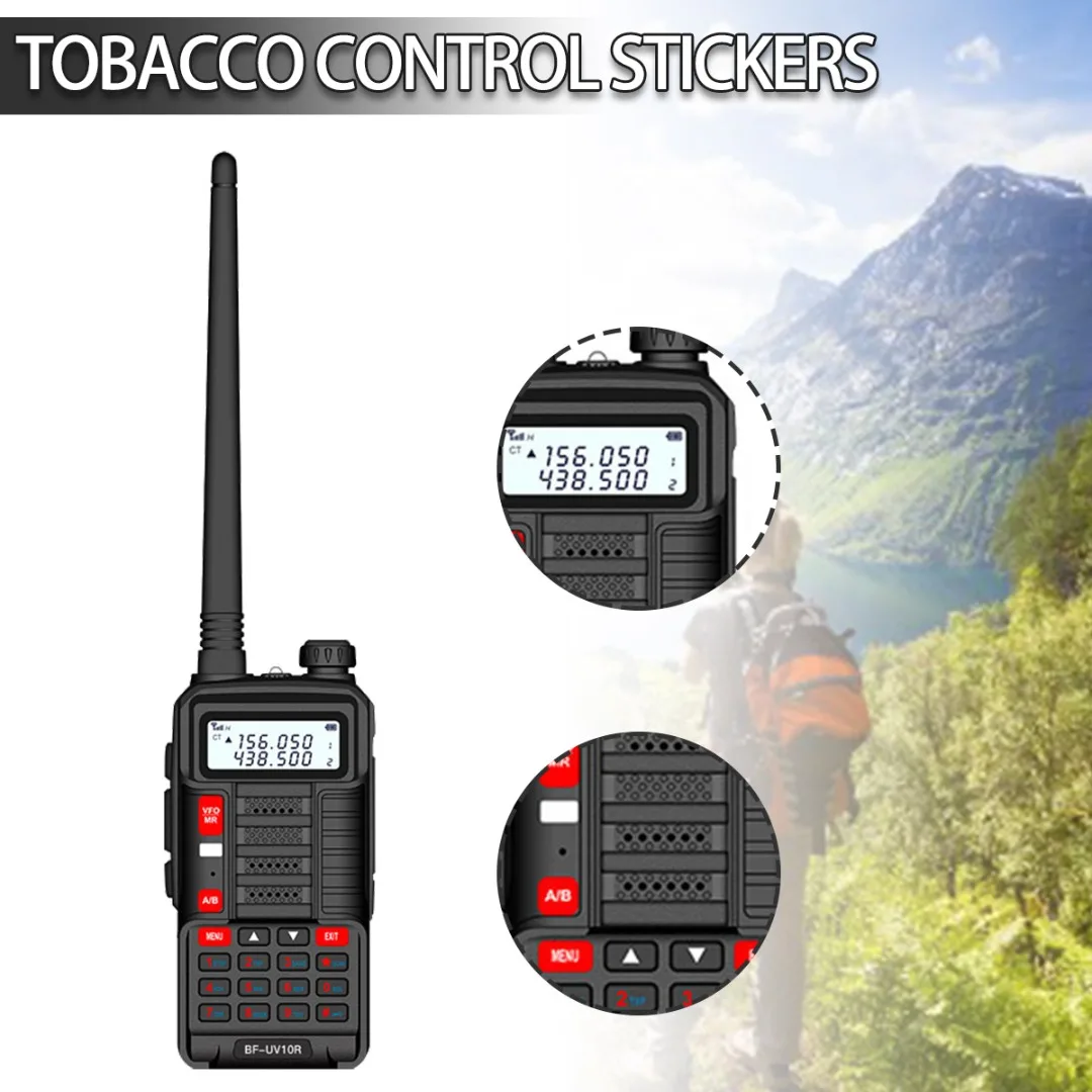 

Mayitr 1pc UV10R (vhf136-174mhz/UHF 400-520mhz) Two-way Radio Battery Capacity 8800mAh For Wireless Range 0-15KM