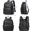 100% Cow Genuine Leather Men Backpacks Fashion Real Natural Leather Student Schoolbag Backpack Boy Large Computer Laptop Bag 6
