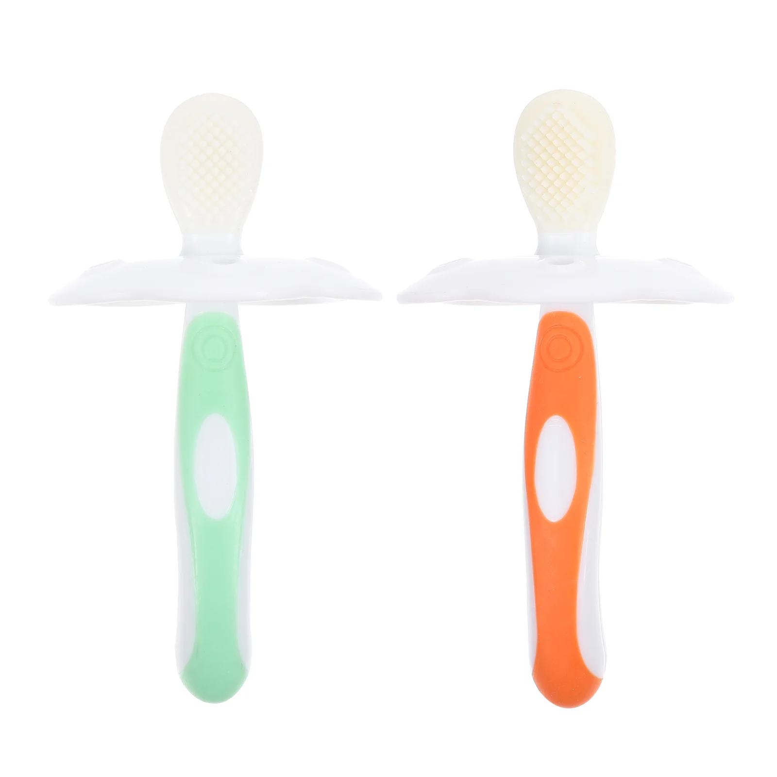 

2 Sets Kids Oral Care Toothbrushes Silicone Toothbrushes Oral Tooth