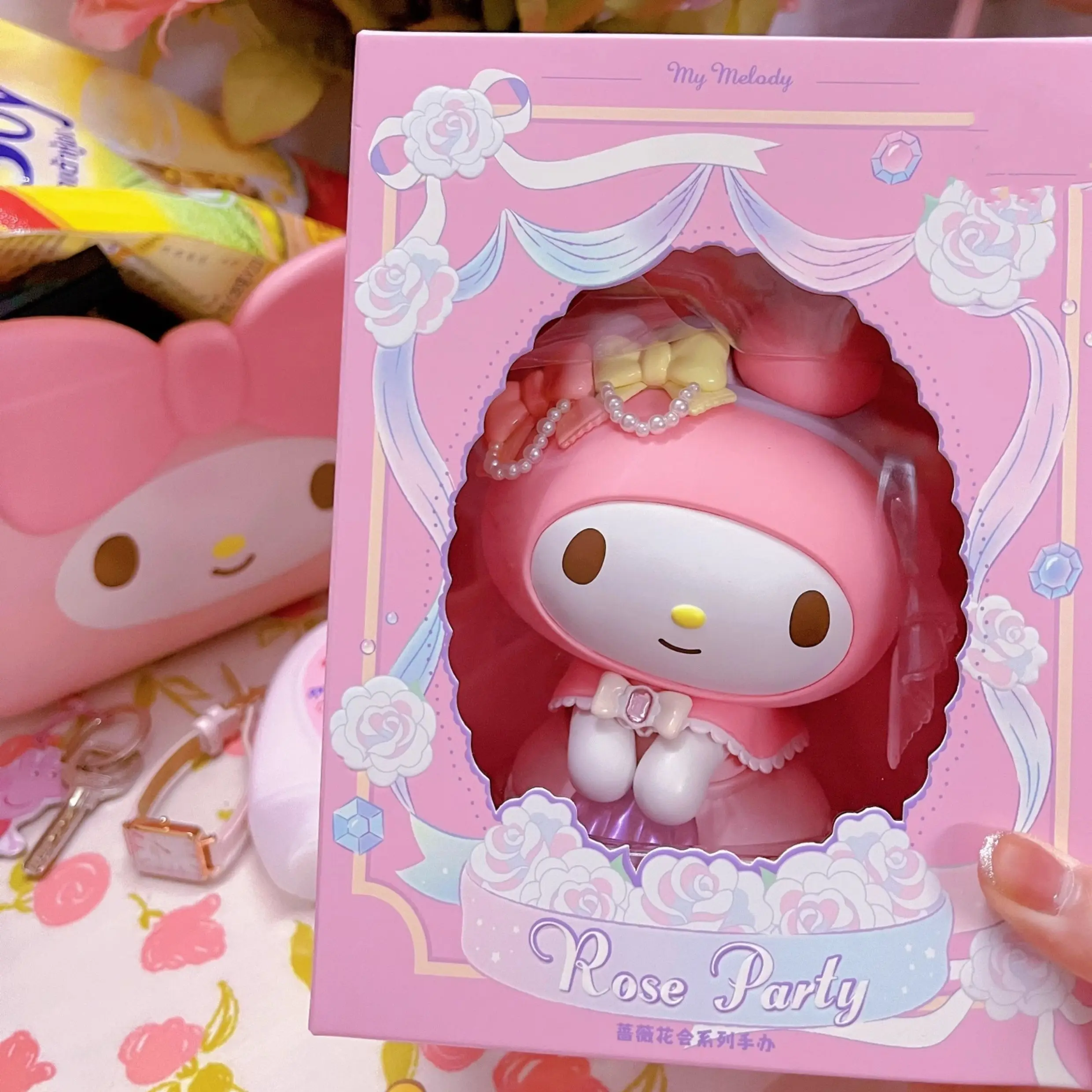 Sanrio Anime Figure Kuromi My Melody Rose Festival Series