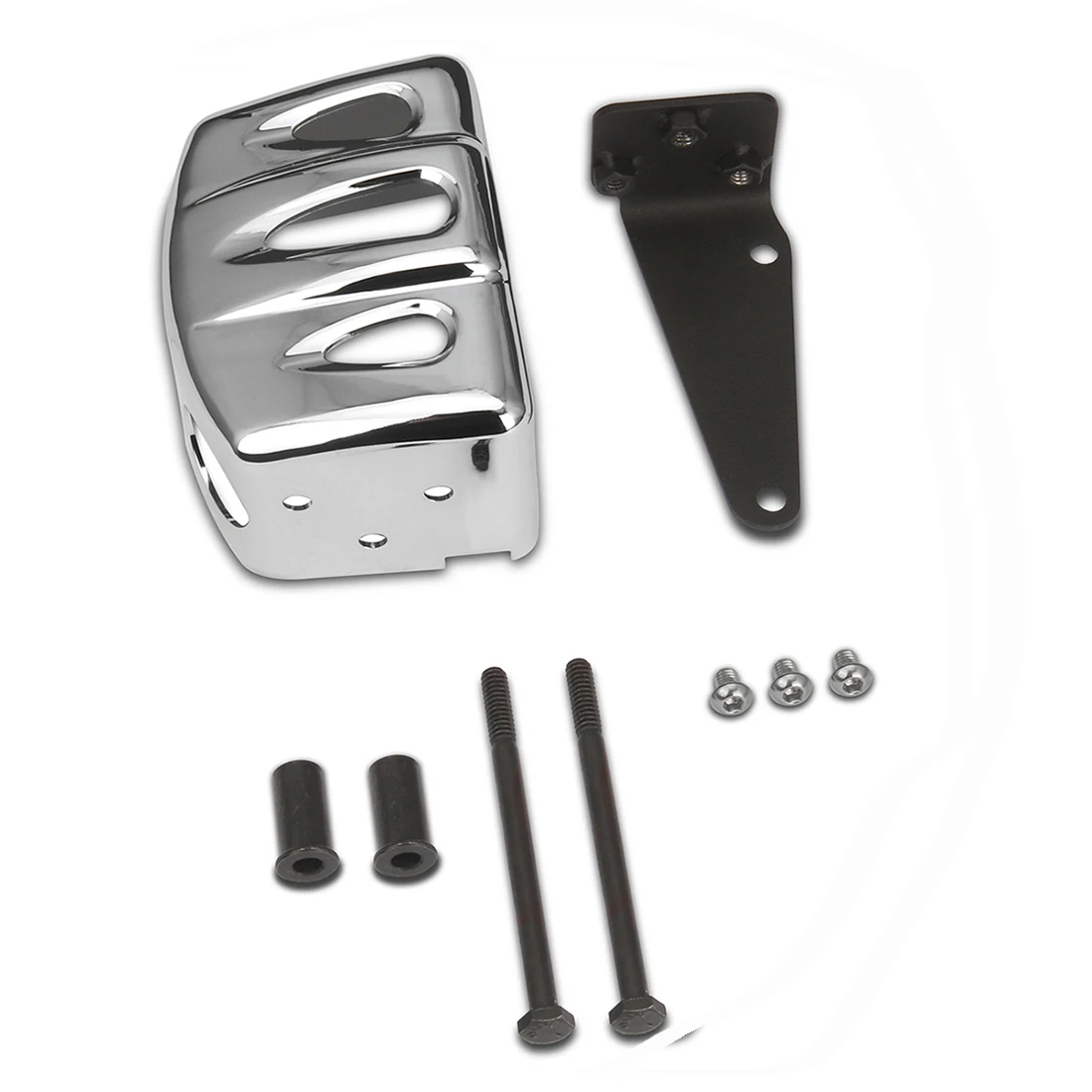 Coperchio Bobina Cromato A Taglio A Contrasto Cnc Per Harley Dyna Low Rider Fuel Injed Dyna 2004-2017