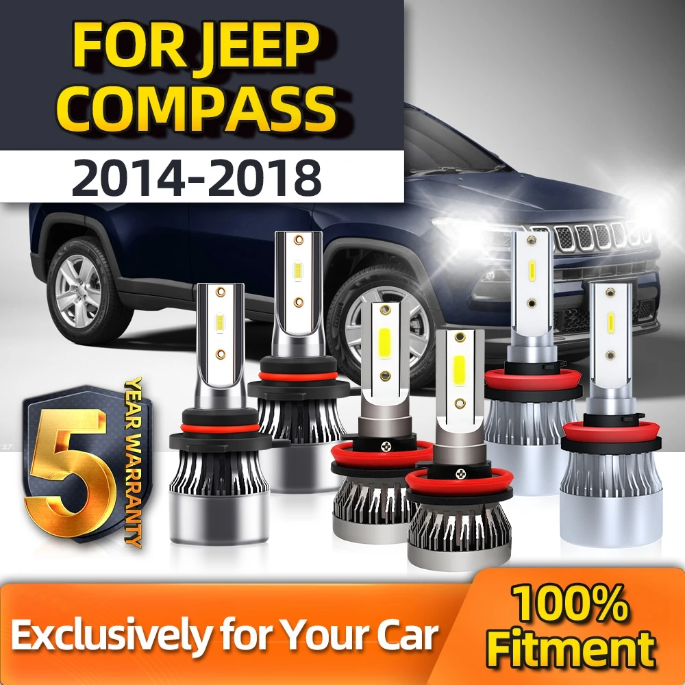 

Фонари для Jeep Compass 9005 2015 6000 2014 2016