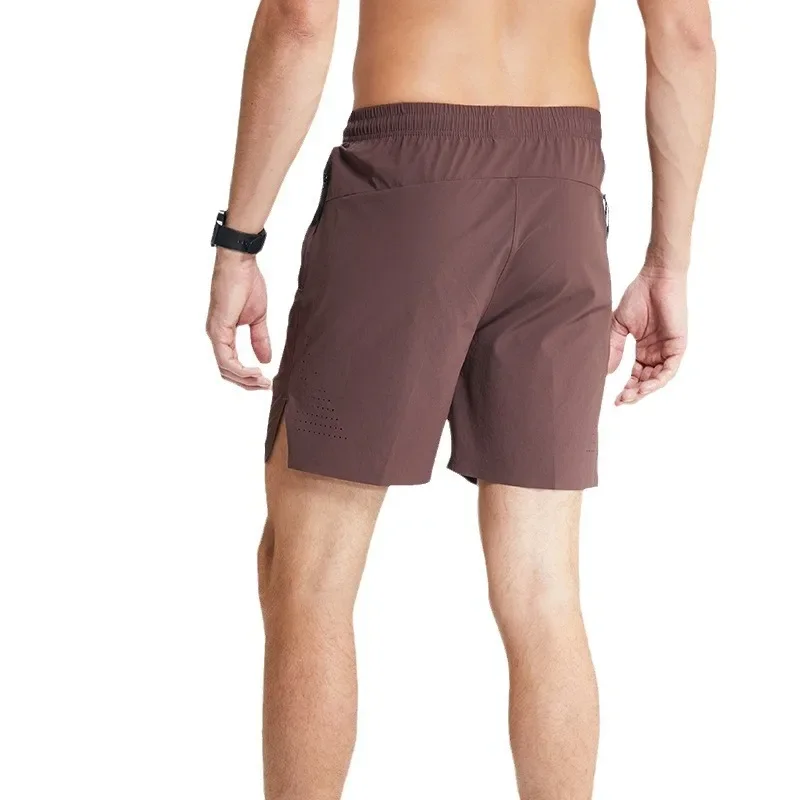 Men Basketball Shorts Quick Dry Ice Silk Breathable Fitness Running Sports Five-Quarter Pants Summer American Style