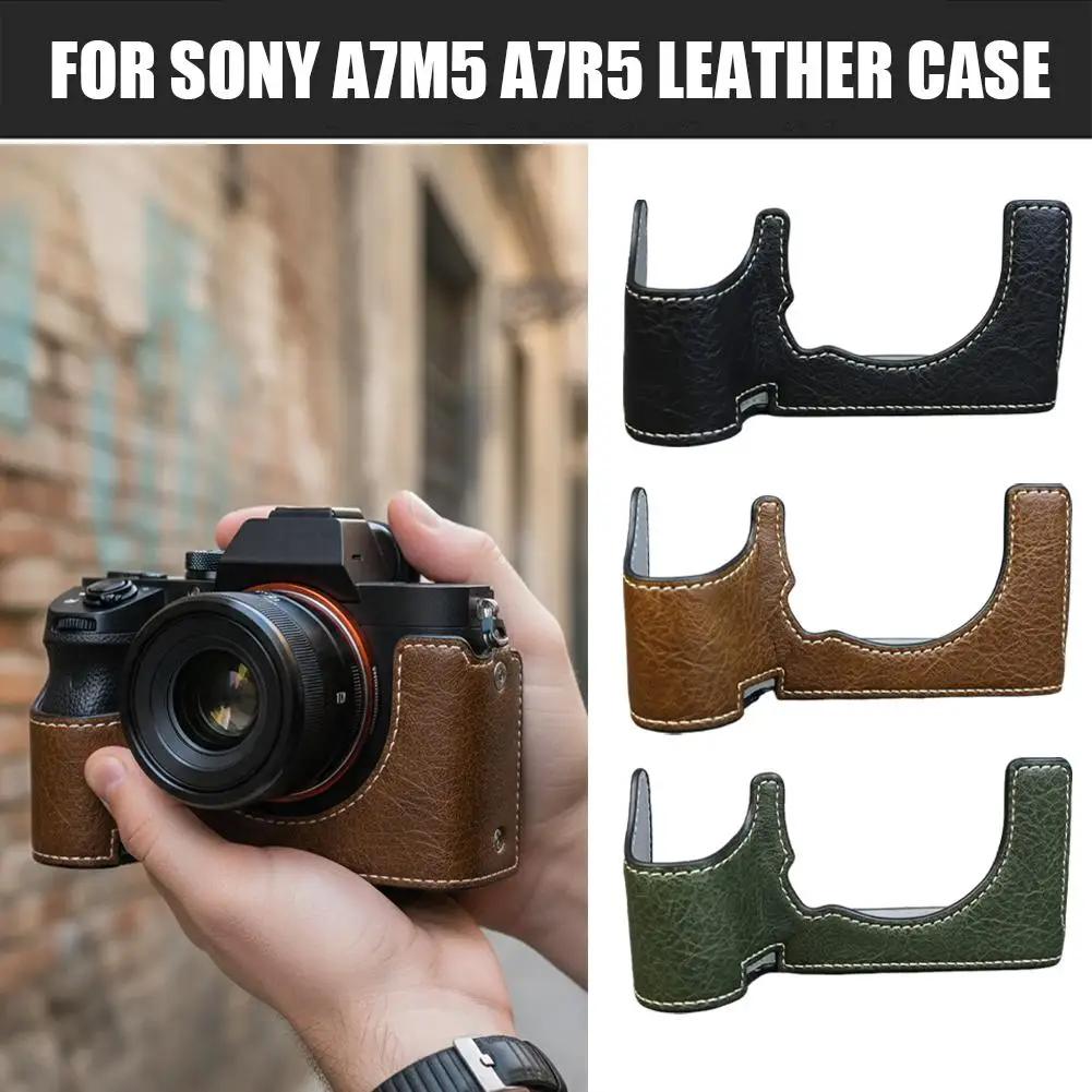 A7m5 A7r5 가죽 케이스 카메라 케이스 보호용 가죽 케이스 A7m5 하프 세트 베이스 A7r5 쉘