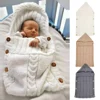 Newborn Baby Wrap Swaddle Blanket Unisex Infant Baby Stroller Wrap Soft Thick Knit Wrap Bag Receiving Blanket for 0-6 Month Baby 1
