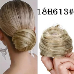 WIGSIN Synthetic Messy Updo Chignon Hair Bun with Elastic Band - Women's Daily Hair Accessory (18H613)