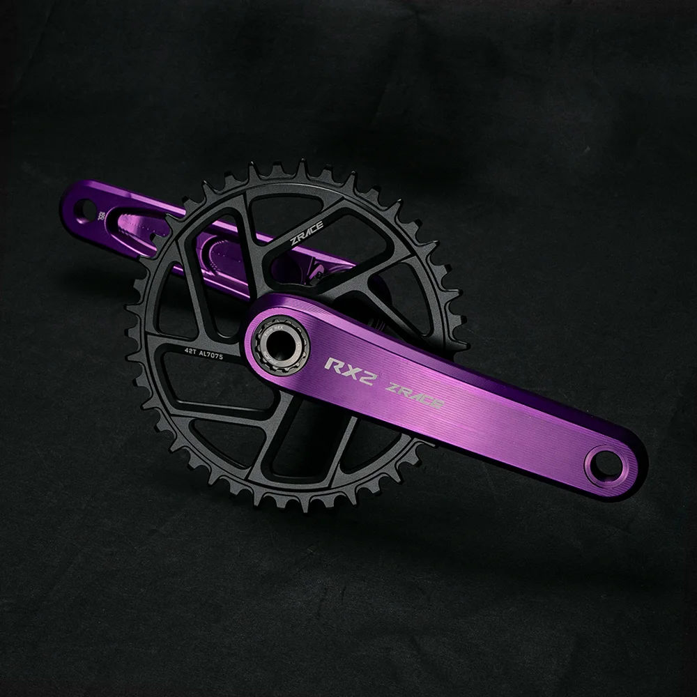 ZRACE RX2 Rennrad-/Gravel-Kurbelgarnitur, Hochpräzise CNC-Bearbeitung, Ultrastarker Alu-Achse, 165/170, 53-39/52-36/50-34/40/42/44T – Detail 5